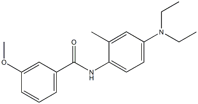 N-[4-(diethylamino)-2-methylphenyl]-3-methoxybenzamide Structural