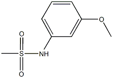 N-(3-methoxyphenyl)methanesulfonamide Structural