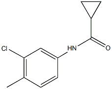 N-(3-chloro-4-methylphenyl)cyclopropanecarboxamide Structural