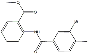 methyl 2-[(3-bromo-4-methylbenzoyl)amino]benzoate Structural