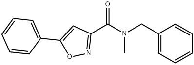 N-benzyl-N-methyl-5-phenyl-3-isoxazolecarboxamide Structural