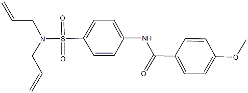 N-{4-[(diallylamino)sulfonyl]phenyl}-4-methoxybenzamide Structural