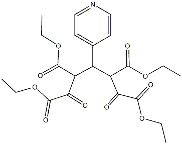 tetraethyl 1,5-dioxo-3-(4-pyridinyl)-1,2,4,5-pentanetetracarboxylate Structural