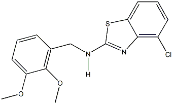 N-(4-chloro-1,3-benzothiazol-2-yl)-N-(2,3-dimethoxybenzyl)amine Structural