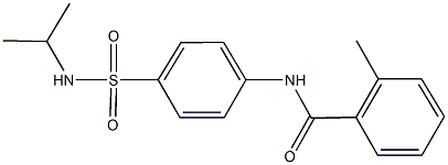 N-{4-[(isopropylamino)sulfonyl]phenyl}-2-methylbenzamide Structural