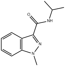 N-isopropyl-1-methyl-1H-indazole-3-carboxamide Structural