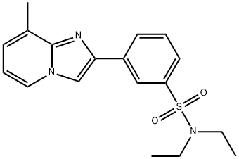 N,N-diethyl-3-(8-methylimidazo[1,2-a]pyridin-2-yl)benzenesulfonamide Structural