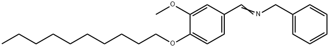 N-benzyl-N-[4-(decyloxy)-3-methoxybenzylidene]amine Structural