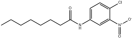 N-{4-chloro-3-nitrophenyl}octanamide Structural