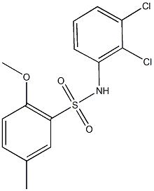 N-(2,3-dichlorophenyl)-2-methoxy-5-methylbenzenesulfonamide Structural