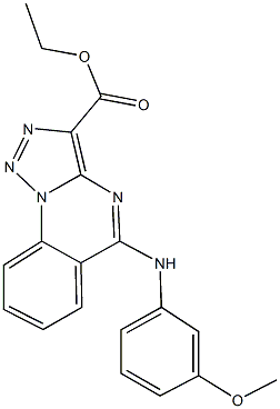 ethyl 5-(3-methoxyanilino)[1,2,3]triazolo[1,5-a]quinazoline-3-carboxylate Structural