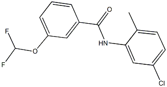 N-(5-chloro-2-methylphenyl)-3-(difluoromethoxy)benzamide Structural