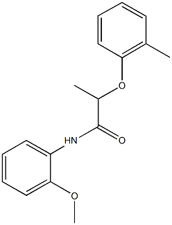 N-(2-methoxyphenyl)-2-(2-methylphenoxy)propanamide Structural