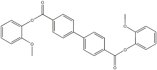 bis(2-methoxyphenyl) [1,1'-biphenyl]-4,4'-dicarboxylate Structural