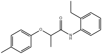 N-(2-ethylphenyl)-2-(4-methylphenoxy)propanamide Structural