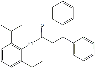 N-(2,6-diisopropylphenyl)-3,3-diphenylpropanamide Structural