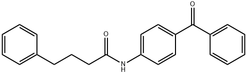 N-(4-benzoylphenyl)-4-phenylbutanamide Structural