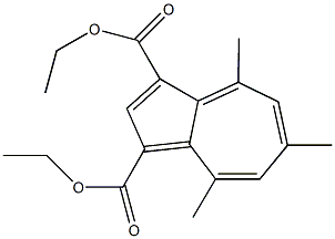 diethyl 4,6,8-trimethyl-1,3-azulenedicarboxylate Structural