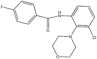 N-[3-chloro-2-(4-morpholinyl)phenyl]-4-fluorobenzamide Structural