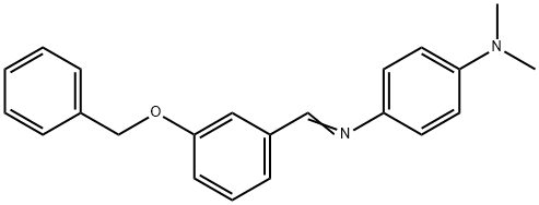 N-[3-(benzyloxy)benzylidene]-N-[4-(dimethylamino)phenyl]amine Structural