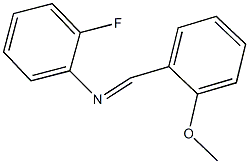 N-(2-fluorophenyl)-N-(2-methoxybenzylidene)amine Structural