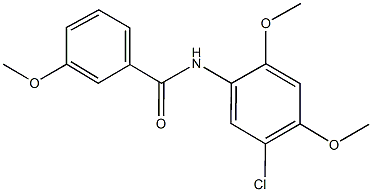 N-(5-chloro-2,4-dimethoxyphenyl)-3-methoxybenzamide Structural