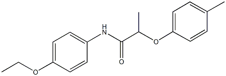 N-(4-ethoxyphenyl)-2-(4-methylphenoxy)propanamide Structural