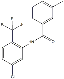 N-[5-chloro-2-(trifluoromethyl)phenyl]-3-methylbenzamide Structural
