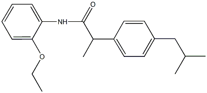 N-(2-ethoxyphenyl)-2-(4-isobutylphenyl)propanamide Structural