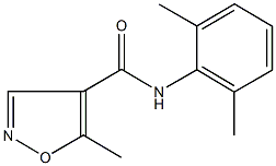 N-(2,6-dimethylphenyl)-5-methyl-4-isoxazolecarboxamide Structural