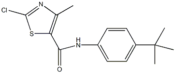 N-(4-tert-butylphenyl)-2-chloro-4-methyl-1,3-thiazole-5-carboxamide Structural