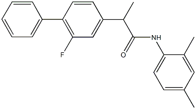N-(2,4-dimethylphenyl)-2-(2-fluoro[1,1'-biphenyl]-4-yl)propanamide Structural