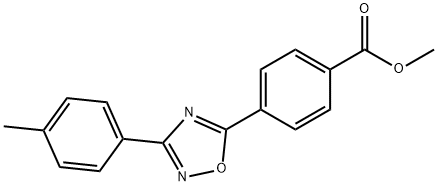 methyl 4-[3-(4-methylphenyl)-1,2,4-oxadiazol-5-yl]benzoate Structural