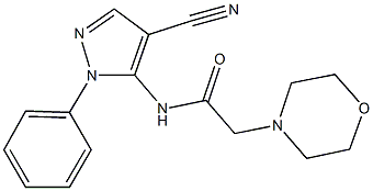 N-(4-cyano-1-phenyl-1H-pyrazol-5-yl)-2-(4-morpholinyl)acetamide Structural