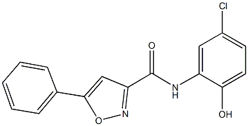 N-(5-chloro-2-hydroxyphenyl)-5-phenyl-3-isoxazolecarboxamide Structural