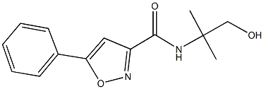 N-(2-hydroxy-1,1-dimethylethyl)-5-phenyl-3-isoxazolecarboxamide Structural