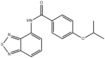 N-(2,1,3-benzothiadiazol-4-yl)-4-isopropoxybenzamide Structural