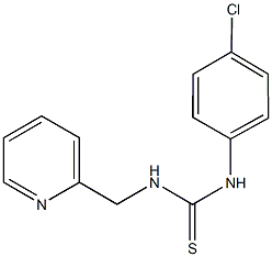 N-(4-chlorophenyl)-N'-(2-pyridinylmethyl)thiourea Structural