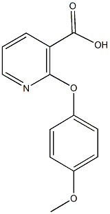 2-(4-methoxyphenoxy)nicotinic acid Structural