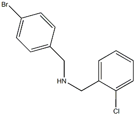 N-(4-bromobenzyl)-N-(2-chlorobenzyl)amine Structural