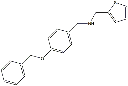 N-[4-(benzyloxy)benzyl]-N-(2-thienylmethyl)amine Structural