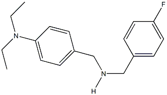 N-[4-(diethylamino)benzyl]-N-(4-fluorobenzyl)amine Structural
