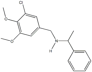 N-(3-chloro-4,5-dimethoxybenzyl)-N-(1-phenylethyl)amine Structural