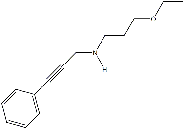 N-(3-ethoxypropyl)-N-(3-phenyl-2-propynyl)amine Structural