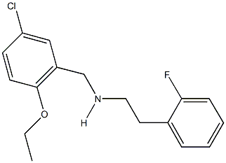 N-(5-chloro-2-ethoxybenzyl)-N-[2-(2-fluorophenyl)ethyl]amine Structural