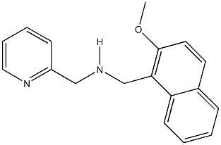 N-[(2-methoxy-1-naphthyl)methyl]-N-(2-pyridinylmethyl)amine Structural