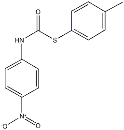 S-(4-methylphenyl) 4-nitrophenylthiocarbamate Structural