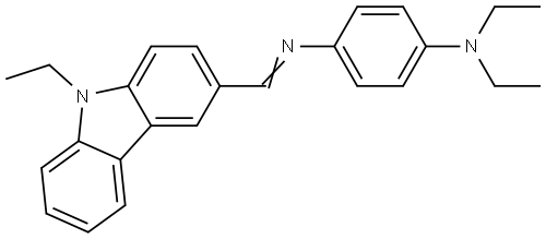 N-[4-(diethylamino)phenyl]-N-[(9-ethyl-9H-carbazol-3-yl)methylene]amine Structural