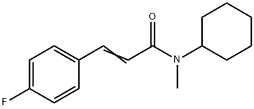 N-cyclohexyl-3-(4-fluorophenyl)-N-methylacrylamide Structural