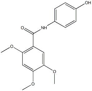 N-(4-hydroxyphenyl)-2,4,5-trimethoxybenzamide Structural